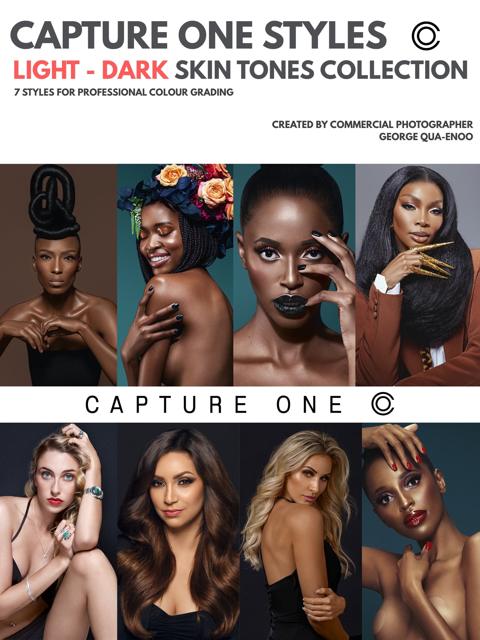 Light - Dark Skin Tones Capture One Collection - DESKTOP